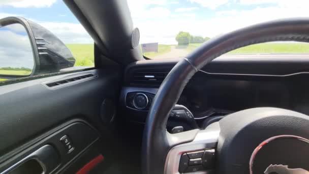 Кабіну Інструментах Ford Mustang Модель 2018 — стокове відео
