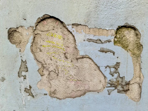 Vue Rapprochée Détaillée Sur Les Murs Béton Vieilli Avec Des — Photo