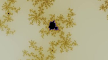 Saykodelik renkli fraktal animasyon Mandelbrot matematiksel formülüne yakınlaştırılıyor