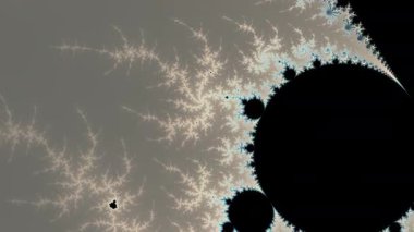 Büyüleyici ve çetrefilli fraktal desenler derin zoom animasyonları sırasında sürekli evrim geçiriyorlar.