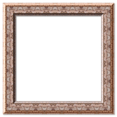 Dökümlü bir yüzey ve şeffaf bir arkaplan gösteren süslü kare ahşap çerçeve