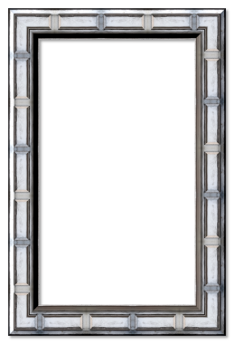 Dikdörtgen çerçeveyi süsleyerek şeffaf arkaplan ile dekoratif bir sınır oluşturun