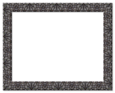 Kaba taş çerçeve şeffaf bir arkaplan üzerinde tasarım elementleri için dokulu bir sınır sağlar