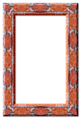 Havan topları ve şeffaf bir arkaplan ile Rustik tuğla çerçeve