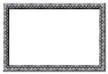 Metalik desen ve şeffaf arkaplan ile karışık desen içeren dekoratif çerçeve