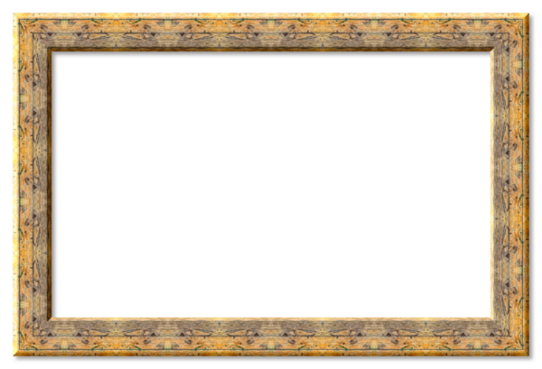 Saydam bir arkaplan ile boş duran süslü ahşap çerçeve