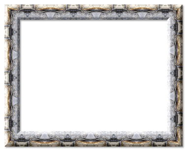 Şeffaf bir alfa kanal arka planına sahip bir sınır oluşturan pürüzlü taş çerçeve