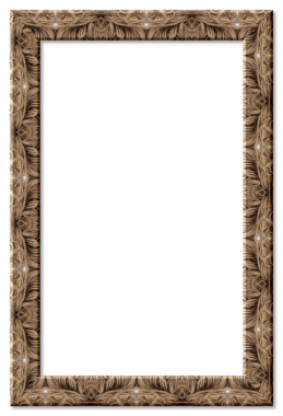 Şeffaf bir arkaplan üzerinde kopya alanı sunan eski çerçeve kenarlığını süsleName