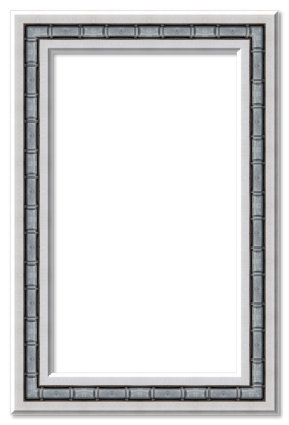 Beyaz dikdörtgen çerçeve, modern endüstriyel tarzı bir sınıra sahip, şeffaf bir arkaplan ile boş bir alan sağlıyor