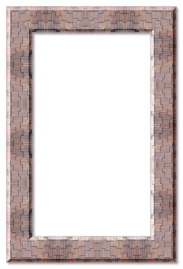 Ahşap desenli çerçeve şeffaf bir arkaplan ile boş alan sağlıyor