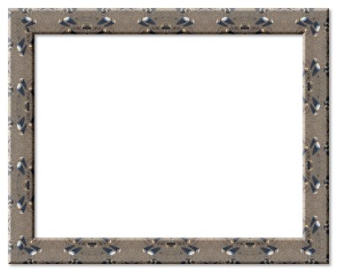 Kum ve kabuktan yapılmış dikdörtgen bir çerçeve, şeffaf bir arkaplan içerir