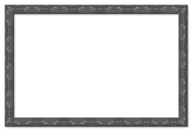 Şeffaf bir arkaplan üzerinde dekoratif elementler içeren dikdörtgen kenarlık çerçeve