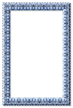 Dikdörtgen çerçeve desenli detaylara sahip karmaşık bir geometrik tasarım içerir