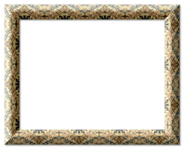 Süslü altın desenli çerçeve içeriğe dekoratif tasarım unsurları ekliyor