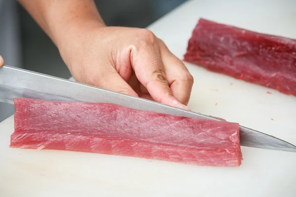 Tuna slice Stock Photo