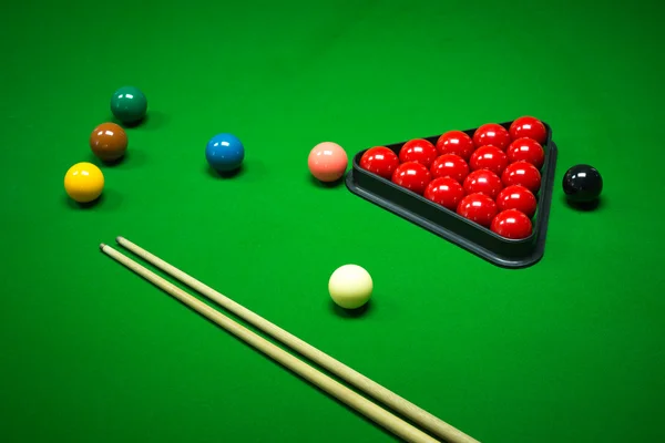 Snooker golyó készlet — Stock Fotó