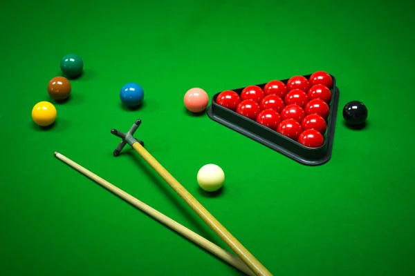 Snooker golyó készlet — Stock Fotó