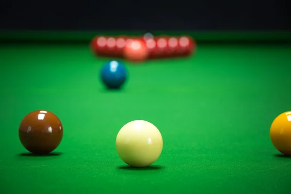 Snooker golyó készlet — Stock Fotó