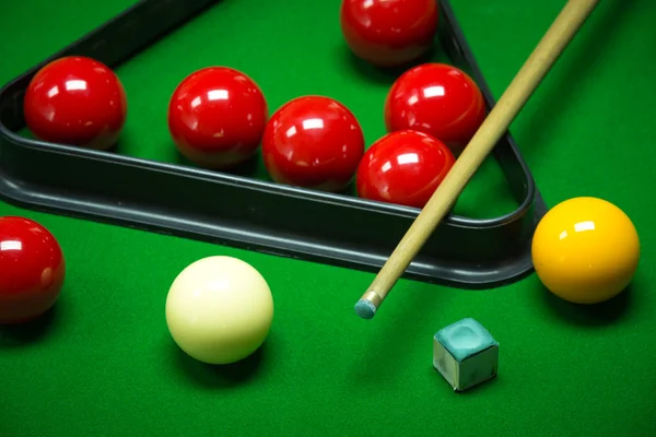 Snooker golyó készlet — Stock Fotó