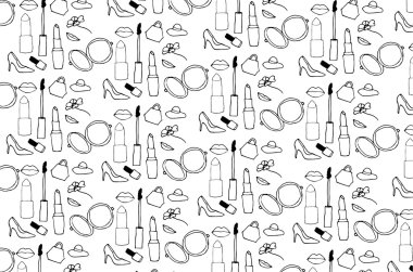 Bayanlar ruj rimel Ayakkabı ve daha fazla desen