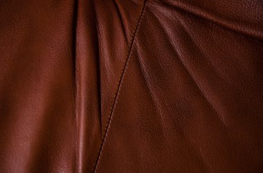 kahverengi deri dokusu kıvrımları ile