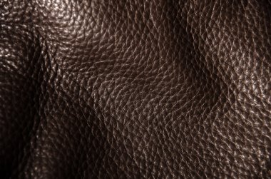 koyu kahverengi deri dokusuna