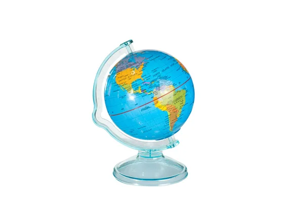 Світ Земля Глобус Ізольовані Білому Тлі — стокове фото