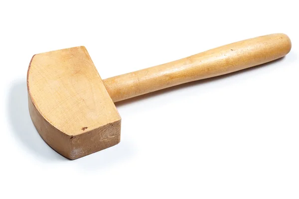 Wooden hammer. isolated — Stock Photo, Image