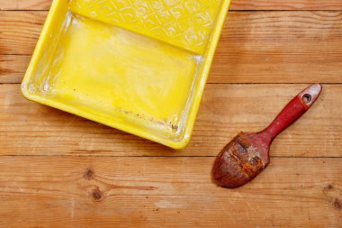 Fırça ve boya tepsi