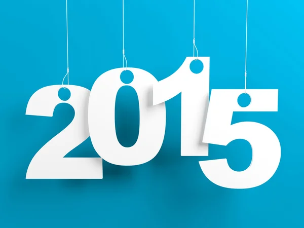 New Year 2015 Blue — Stock Photo, Image