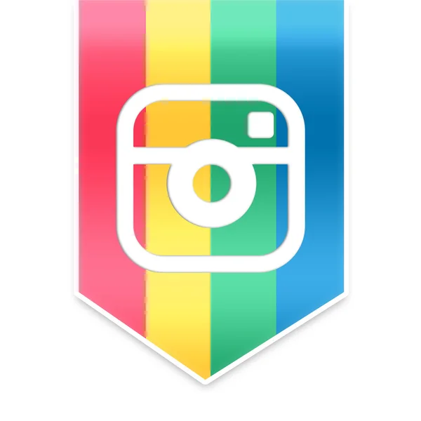 Instagram ribbon — Stock Photo, Image