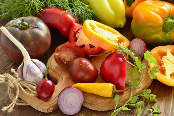 Verdure fresche - il concetto di cibo sano — Foto Stock