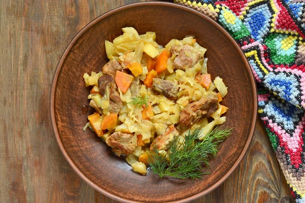 Estofado de cerdo con verduras — Foto de Stock