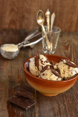 Vanilyalı dondurma.