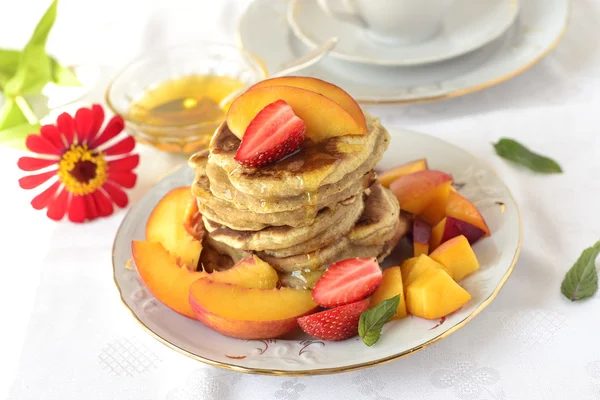 Wholegrain pancakes — Stock Photo, Image