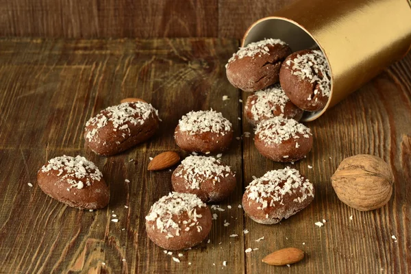 Cookies with coconut chips — Stock Photo, Image