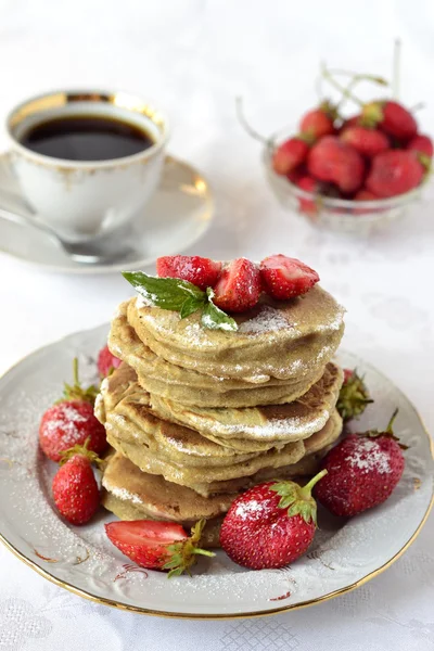 Wholegrain pancakes — Stock Photo, Image