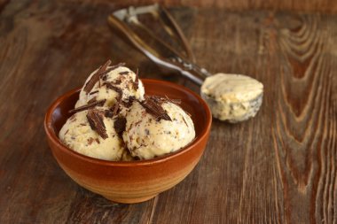 Vanilyalı dondurma.