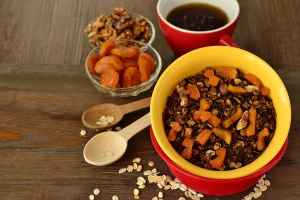 Chocolate granola — Stock Photo, Image