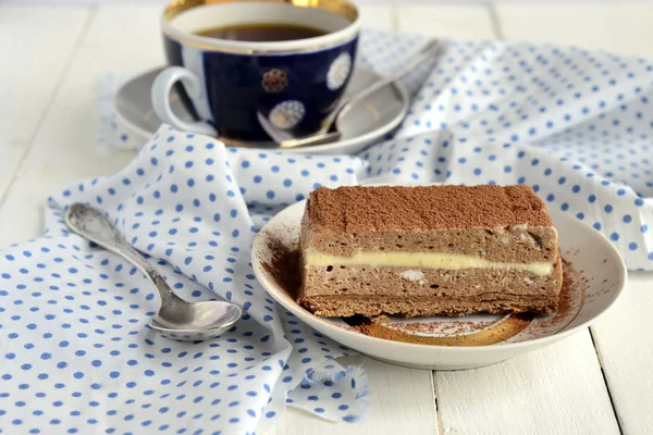 Chocolate and coffee cake — Stock Photo, Image