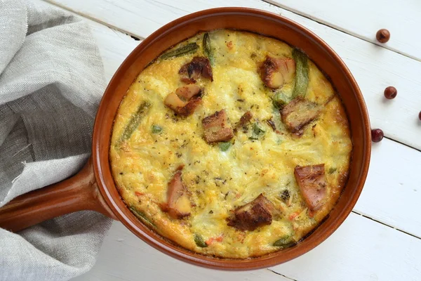 Tavuk ve sebze ile kremsi güveç