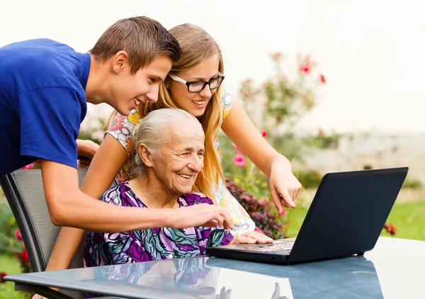 Grandmother's Success — Stock Photo, Image