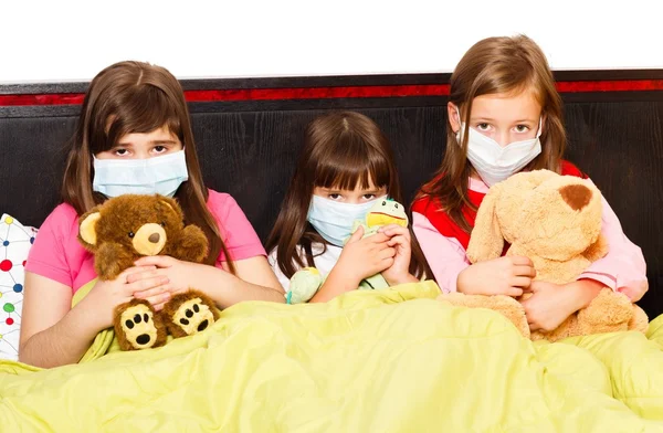 Influenza entre niños preescolares — Foto de Stock