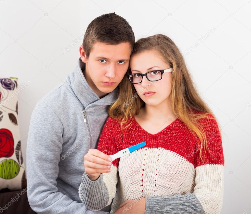 Teenage Couple With Positive Pregnancy Test