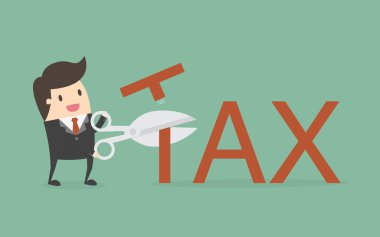 Tax Deduction. Business Concept  clipart
