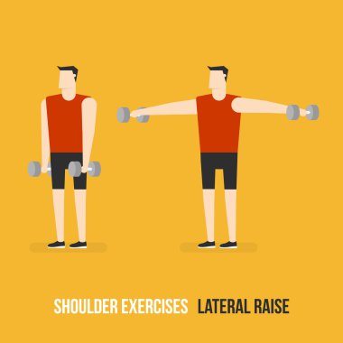 Omuz egzersizleri. Lateral Raise.