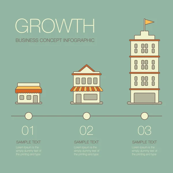 Illustration du concept de croissance — Image vectorielle