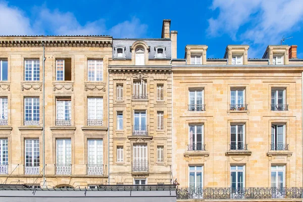 Bordéus Bela Cidade Francesa Edifícios Típicos — Fotografia de Stock