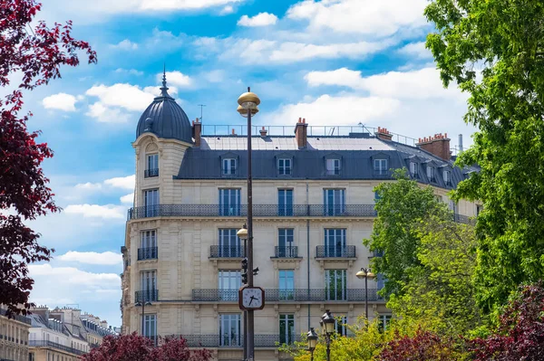 Paris Typical Facades Street Beautiful Buildings Center — Stock Photo, Image