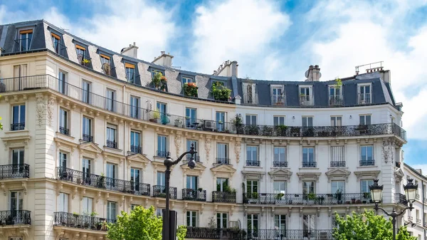 Parigi Edifici Tipici Del Marais Nel Centro Della Capitale Francese — Foto Stock